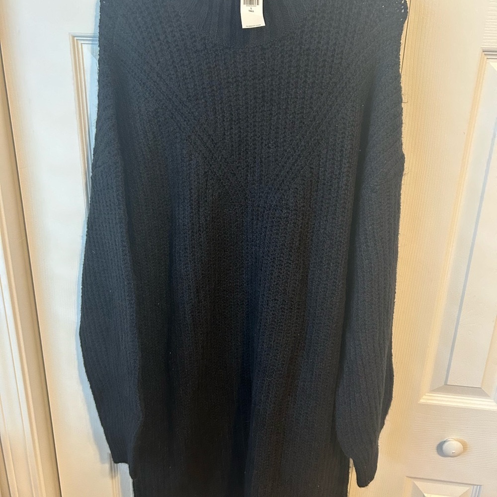 NWT Old Navy Black Sweater Dress Large Talk